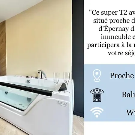 Διαμέρισμα E4 Reton Avec Balneo T2 Au Couur D Επερνέ